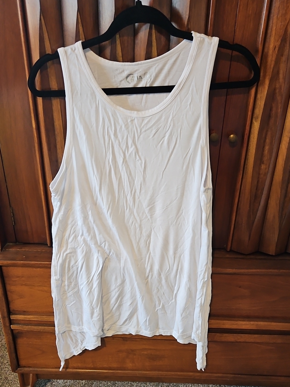 Women’s White Scoop Neck Tank Top - Lightweight Everyday Layering